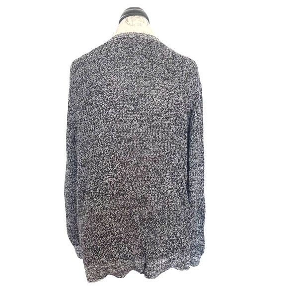A new approach Sweater Boho Size Large Knit Womens Crocheted Oversized Gray Sz L - Picture 3 of 12